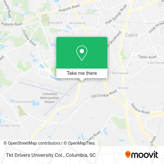 Tkt Drivers University Col. map