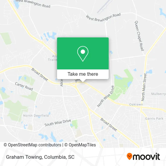 Graham Towing map