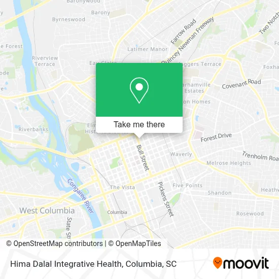 Hima Dalal Integrative Health map