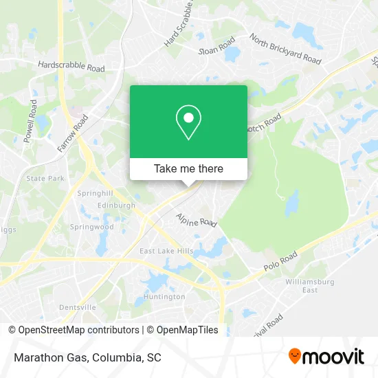 Marathon Gas map