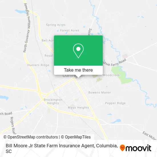 Bill Moore Jr State Farm Insurance Agent map