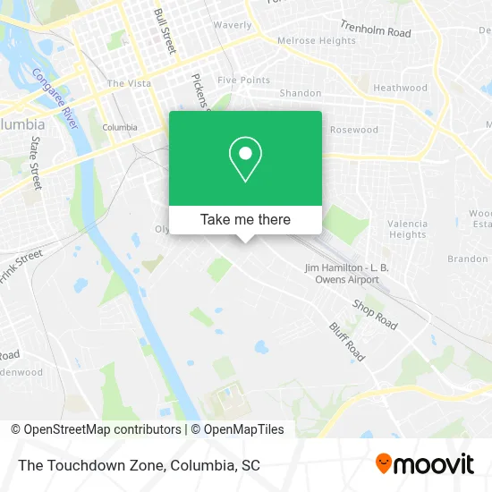 The Touchdown Zone map