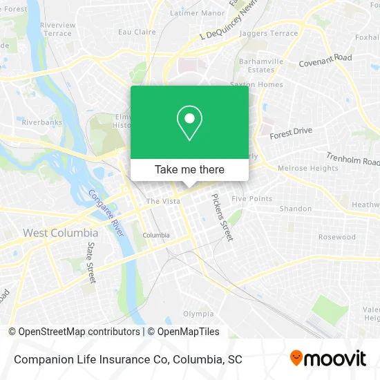 Companion Life Insurance Co map