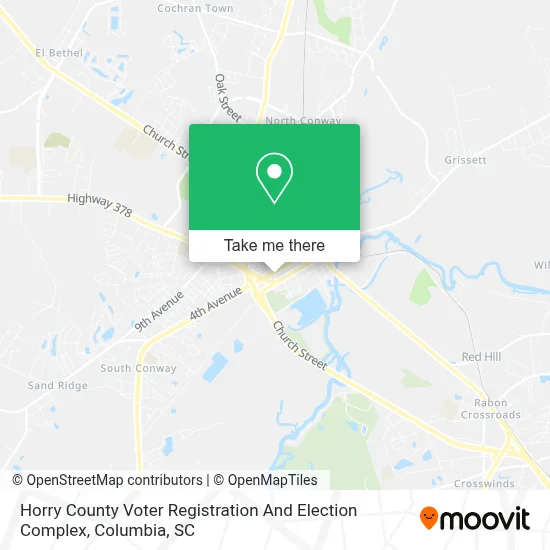 Horry County Voter Registration And Election Complex map