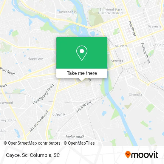 Cayce, Sc map