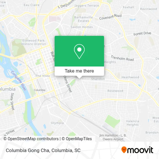 Columbia Gong Cha map