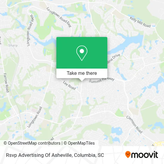 Rsvp Advertising Of Asheville map