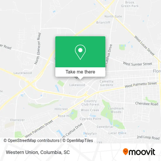 Western Union map