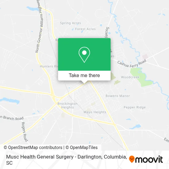 Musc Health General Surgery - Darlington map