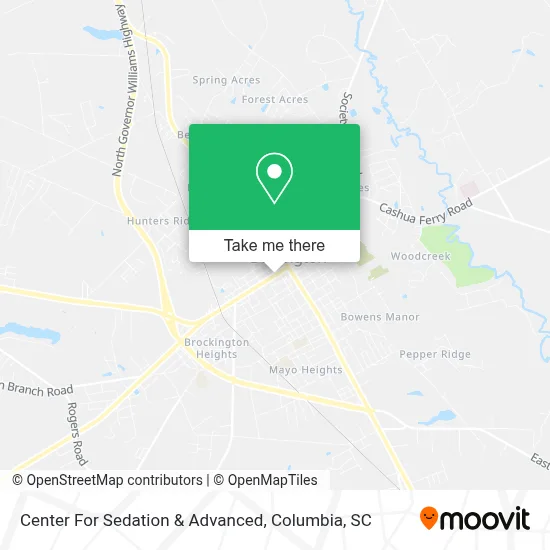 Center For Sedation & Advanced map