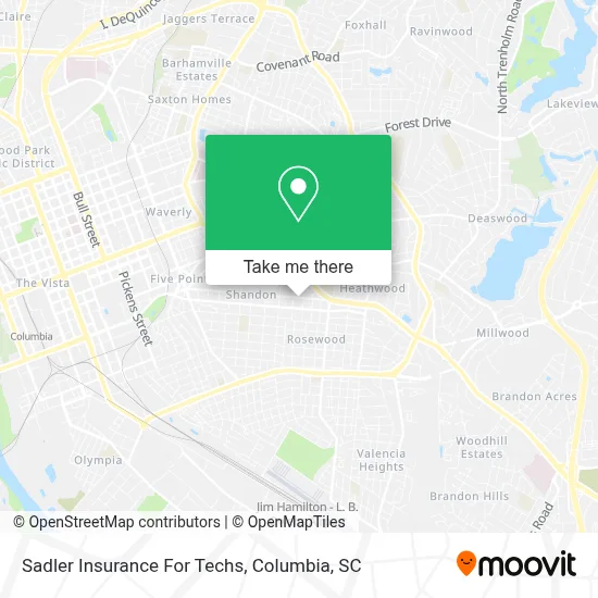 Sadler Insurance For Techs map