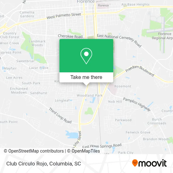 Club Circulo Rojo map