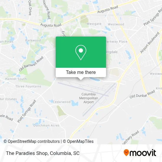 The Paradies Shop map