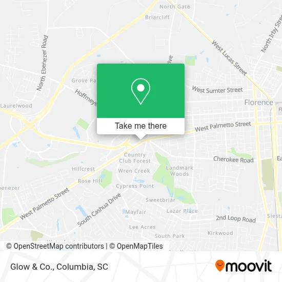 Glow & Co. map