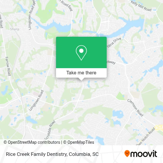 Rice Creek Family Dentistry map