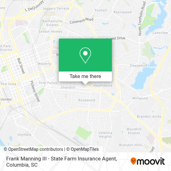Frank Manning III - State Farm Insurance Agent map