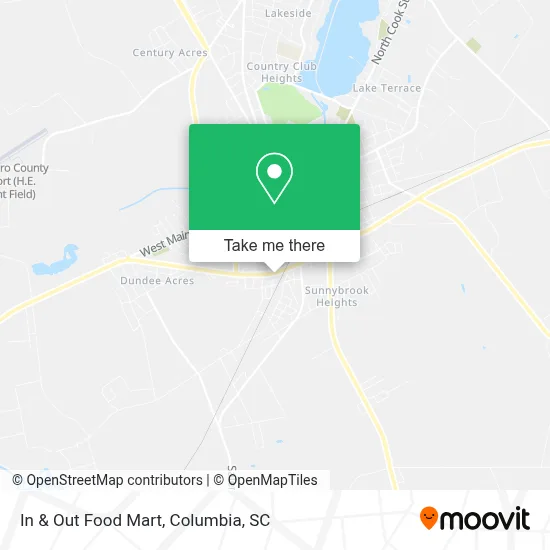 In & Out Food Mart map