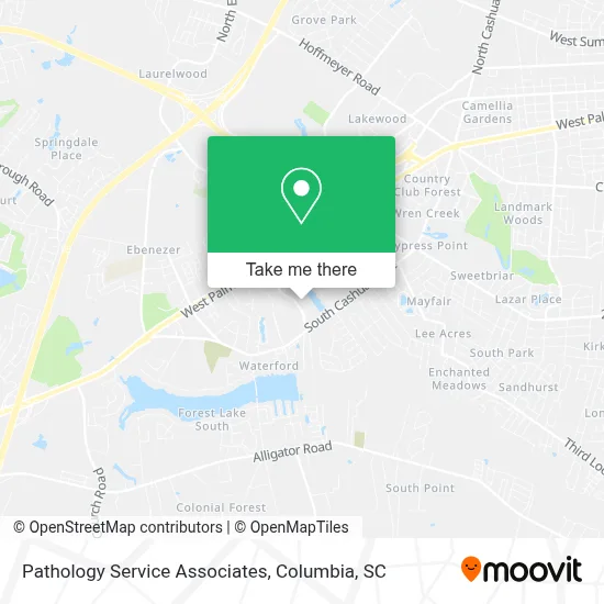 Pathology Service Associates map