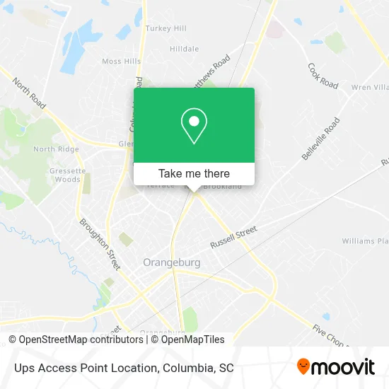 Ups Access Point Location map