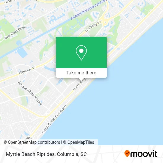 Myrtle Beach Riptides map