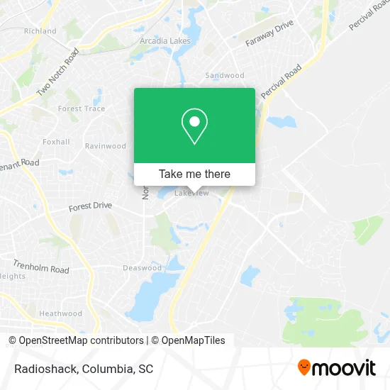 Radioshack map