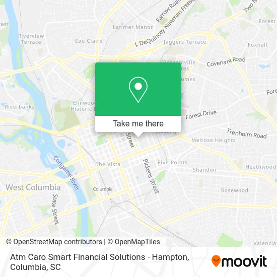 Atm Caro Smart Financial Solutions - Hampton map