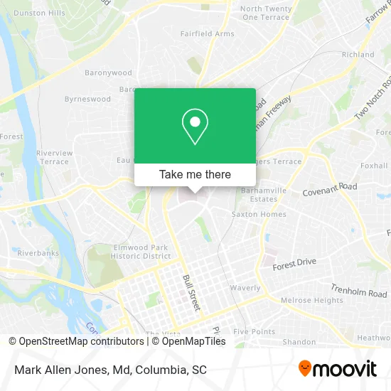 Mark Allen Jones, Md map