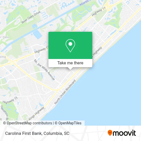 Carolina First Bank map