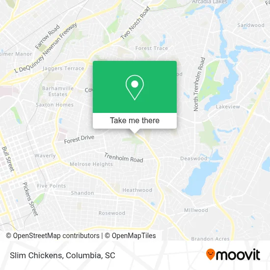 Slim Chickens map