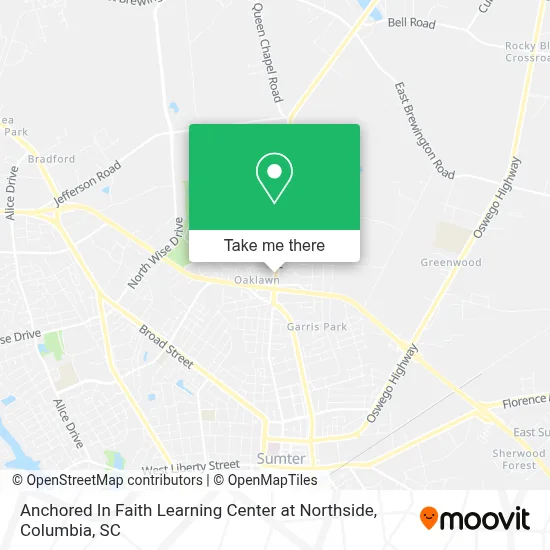 Anchored In Faith Learning Center at Northside map