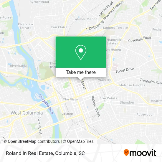Roland In Real Estate map