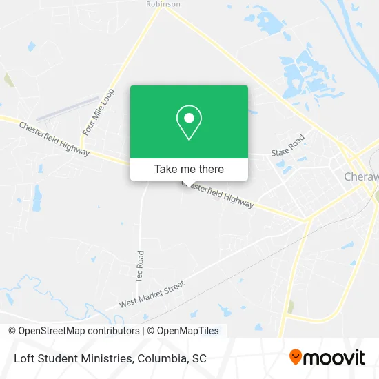 Loft Student Ministries map