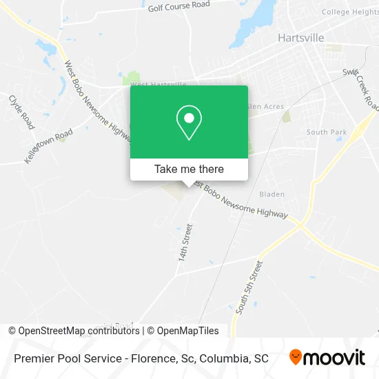 Premier Pool Service - Florence, Sc map