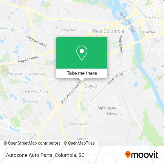 Autozone Auto Parts map