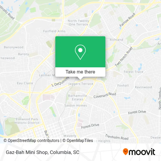 Gaz-Bah Mini Shop map