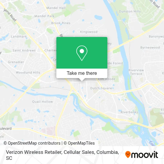 Verizon Wireless Retailer, Cellular Sales map