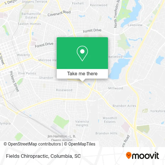 Fields Chiropractic map
