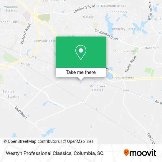 Westyn Professional Classics map