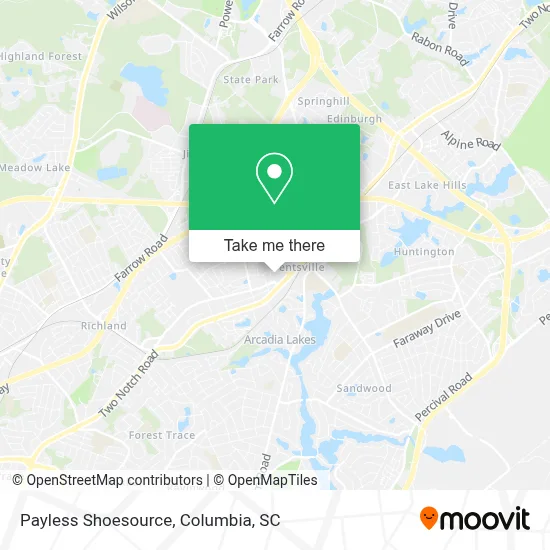 Payless Shoesource map