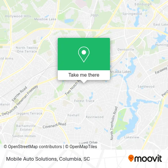 Mobile Auto Solutions map