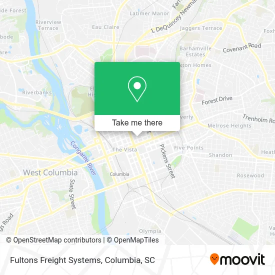 Fultons Freight Systems map