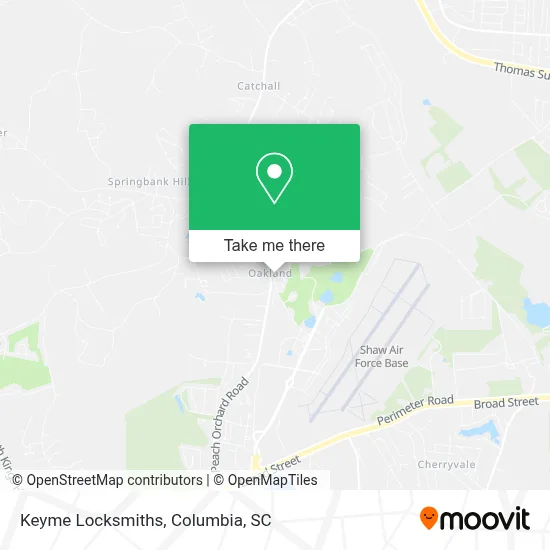 Keyme Locksmiths map