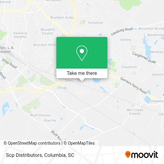 Scp Distributors map