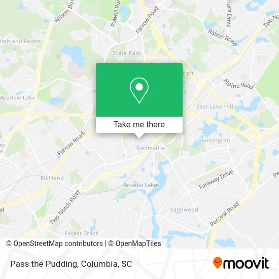 Pass the Pudding map