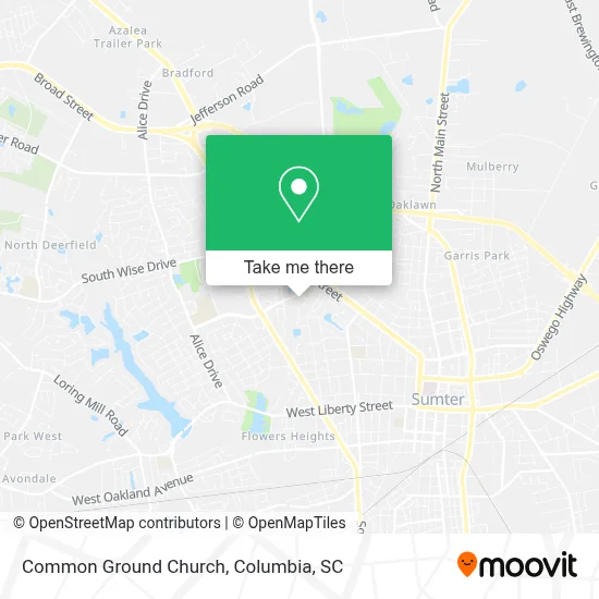 Common Ground Church map