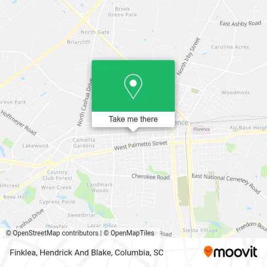 Finklea, Hendrick And Blake map