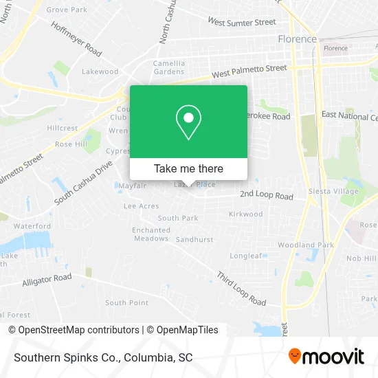 Southern Spinks Co. map