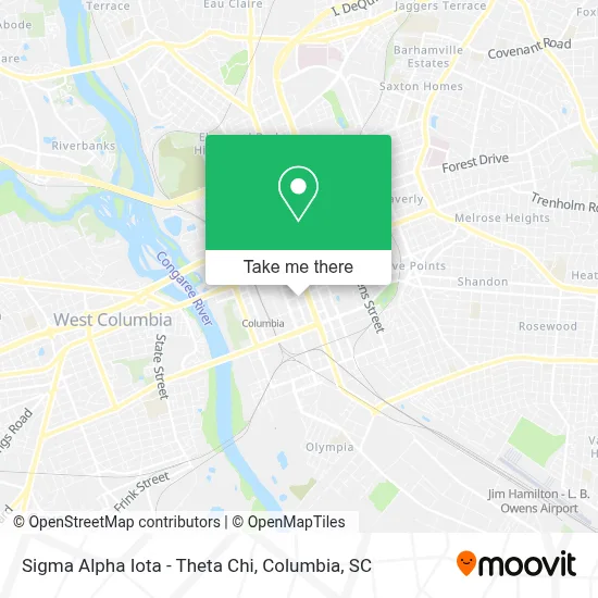 Sigma Alpha Iota - Theta Chi map