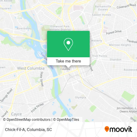 Chick-Fil-A map