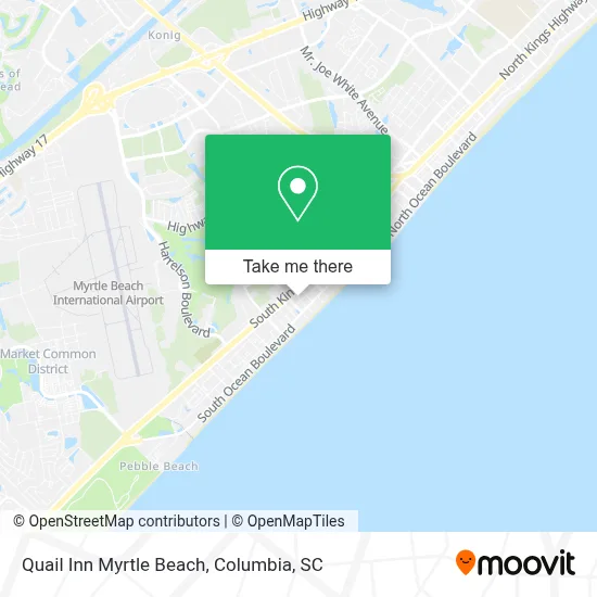 Quail Inn Myrtle Beach map